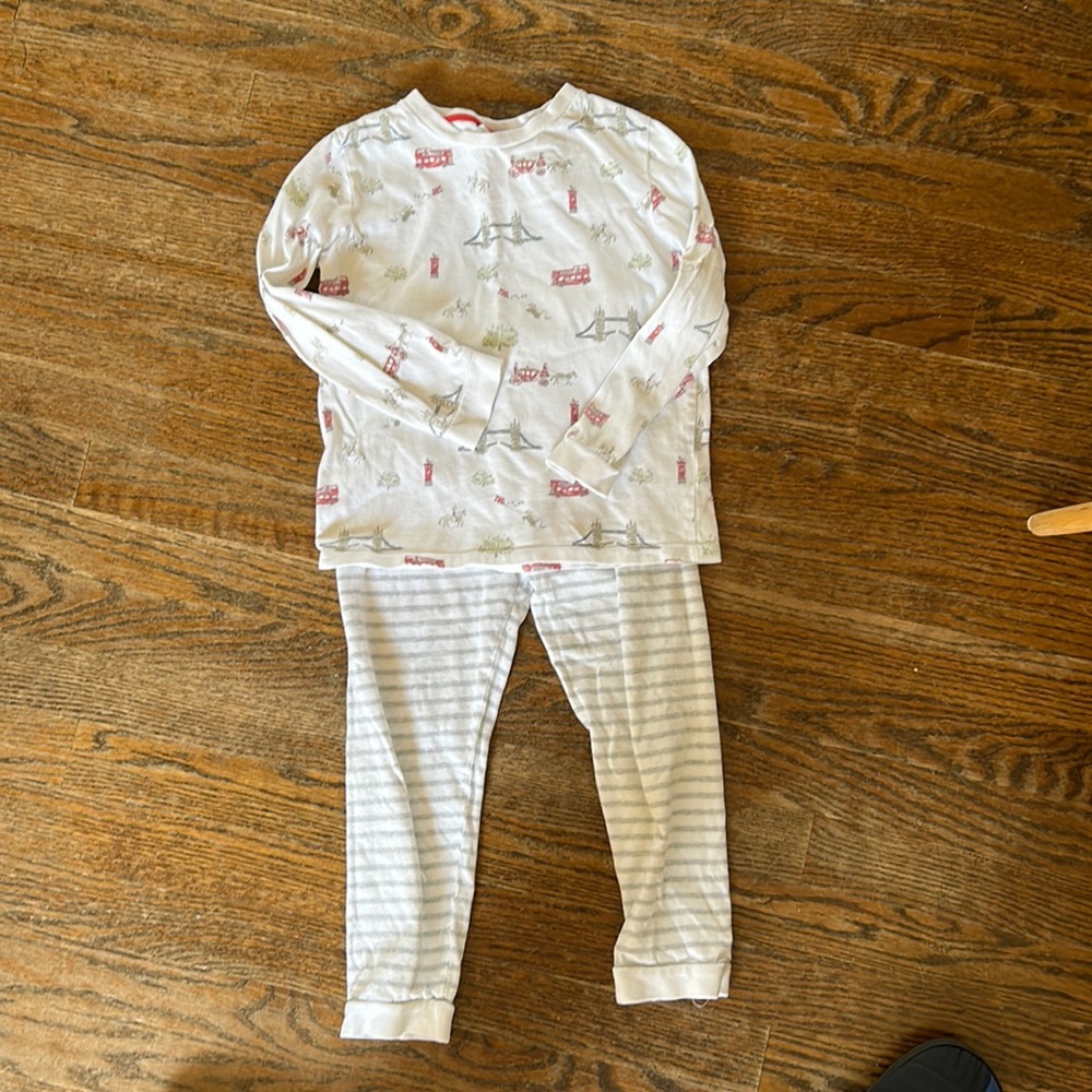 Little White Company Two piece London themed pj set